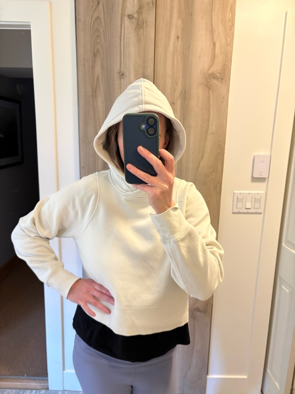 Lululemon Cream Scuba Hoodie